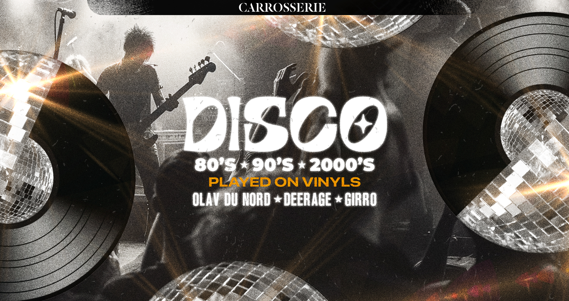 DISCO, 80's & 90's • Played on Vinyls • Live showcase