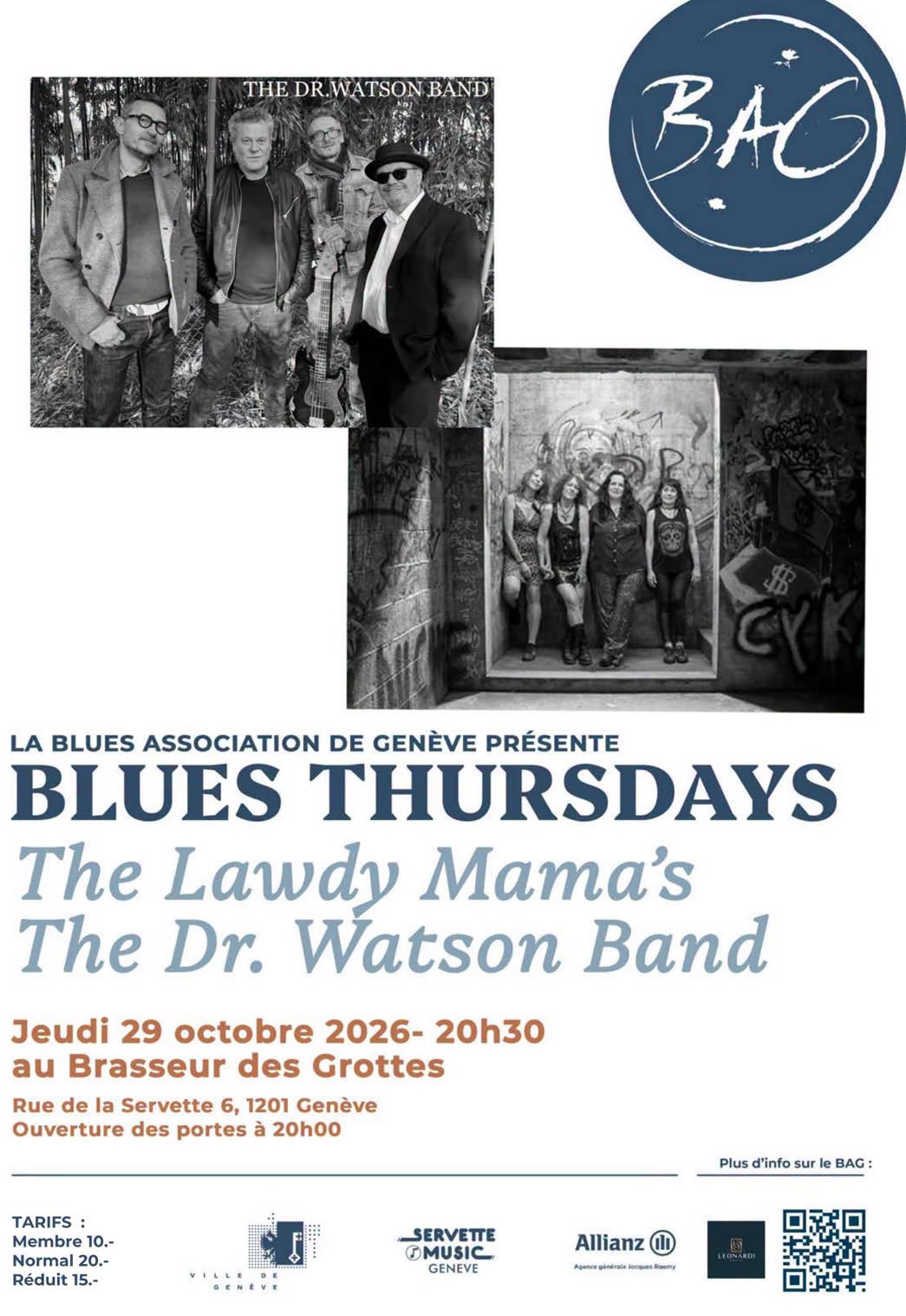 The Lawdy Mama’s et The Dr Watson Band